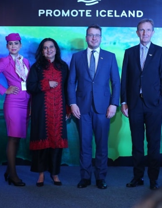 Iceland Ambassador To India Celebrates WOW air’s Maiden Flight From New Delhi